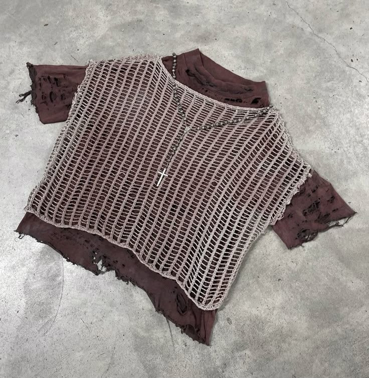 Meshy Distressed Tshirt